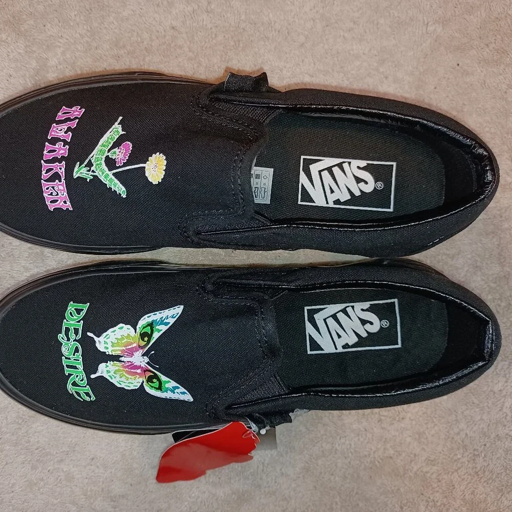 Vans Men's 5/Women's 6.5 Slip On Stackform Morph Glow Blackout VN0A7Q5R10J
